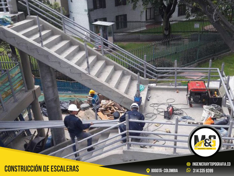 construcción de escaleras para urbanización peatonales en colombia