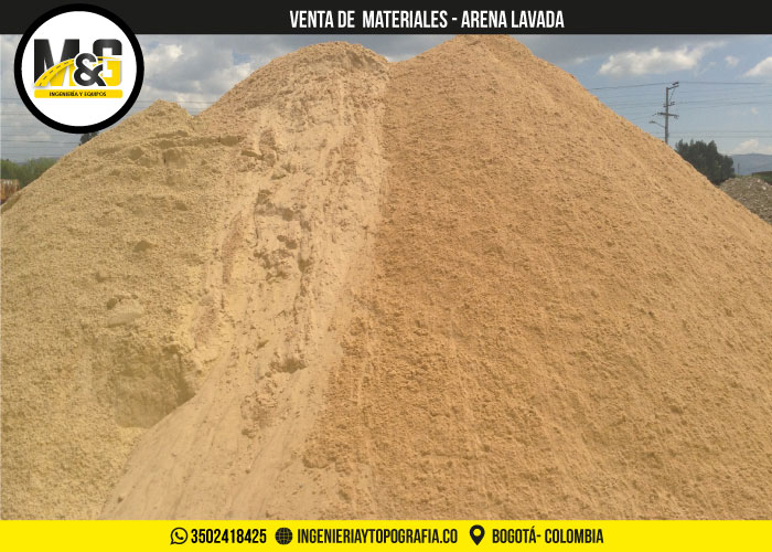 venta de arena lavada a nivel nacional 